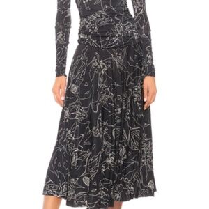 Victoria Beckham Printed Evening Dress